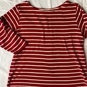 L.L. Bean Women's Heritage Mariner Top, Boatneck Three-Quarter-Sleeve Stripe